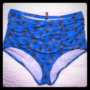 Torrid pineapple high waist swimsuit bottoms